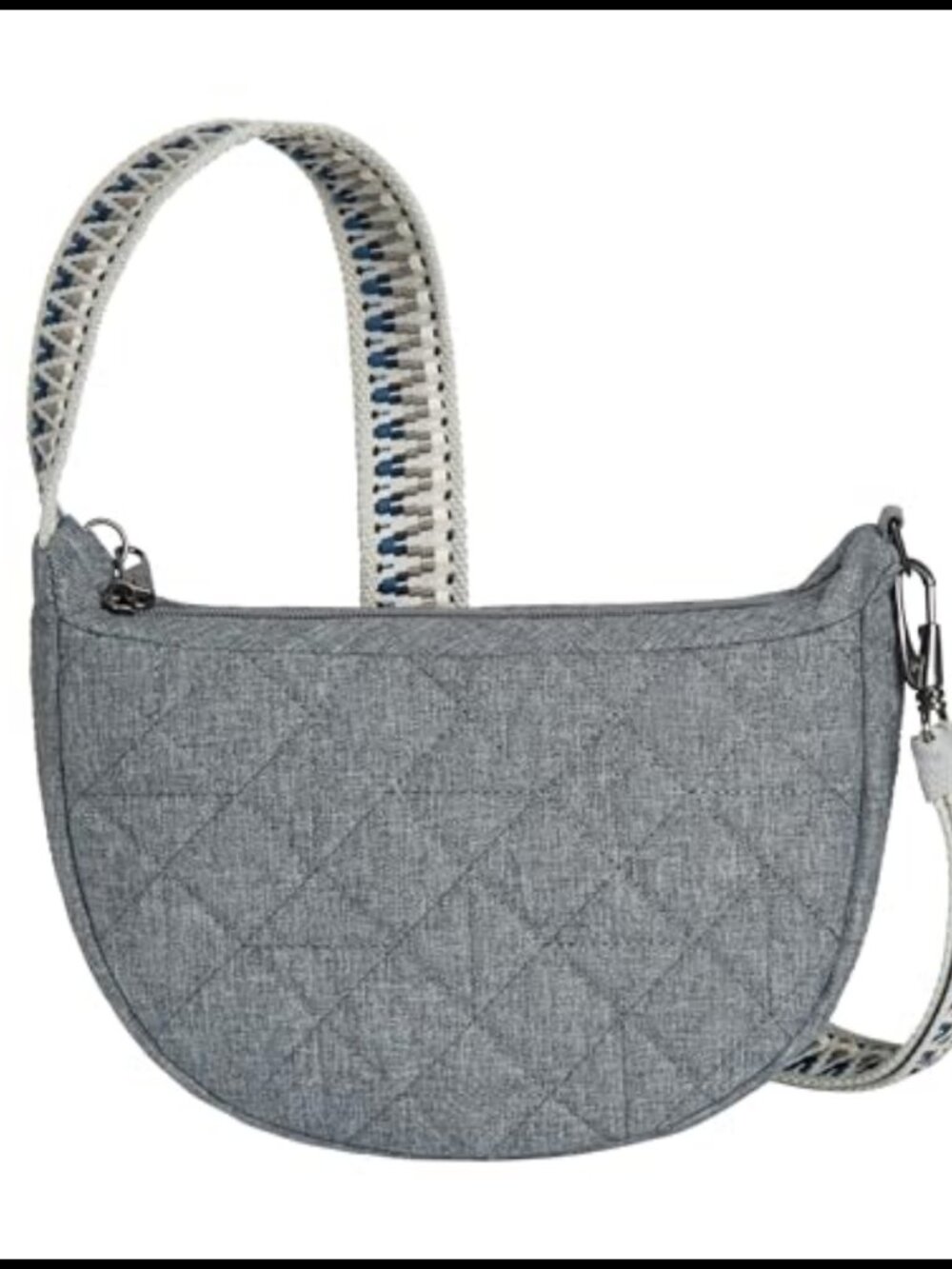 Anti-Theft Crescent Crossbody Bag RFID Blocking Travel Purse